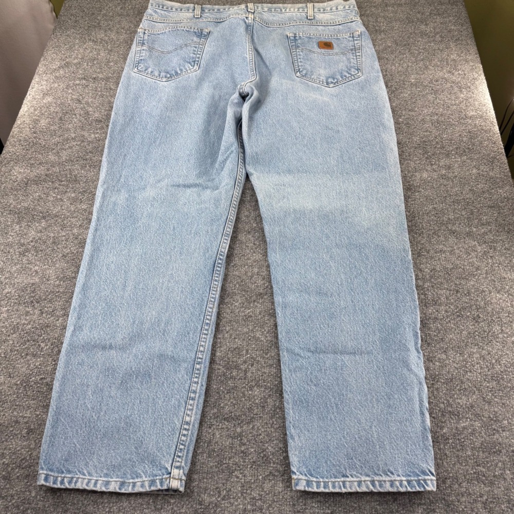 Carhartt Jeans Mens 42x30 Workwear Cotton Traditional Fit Light Blue Vintage 00s - Picture 3 of 11